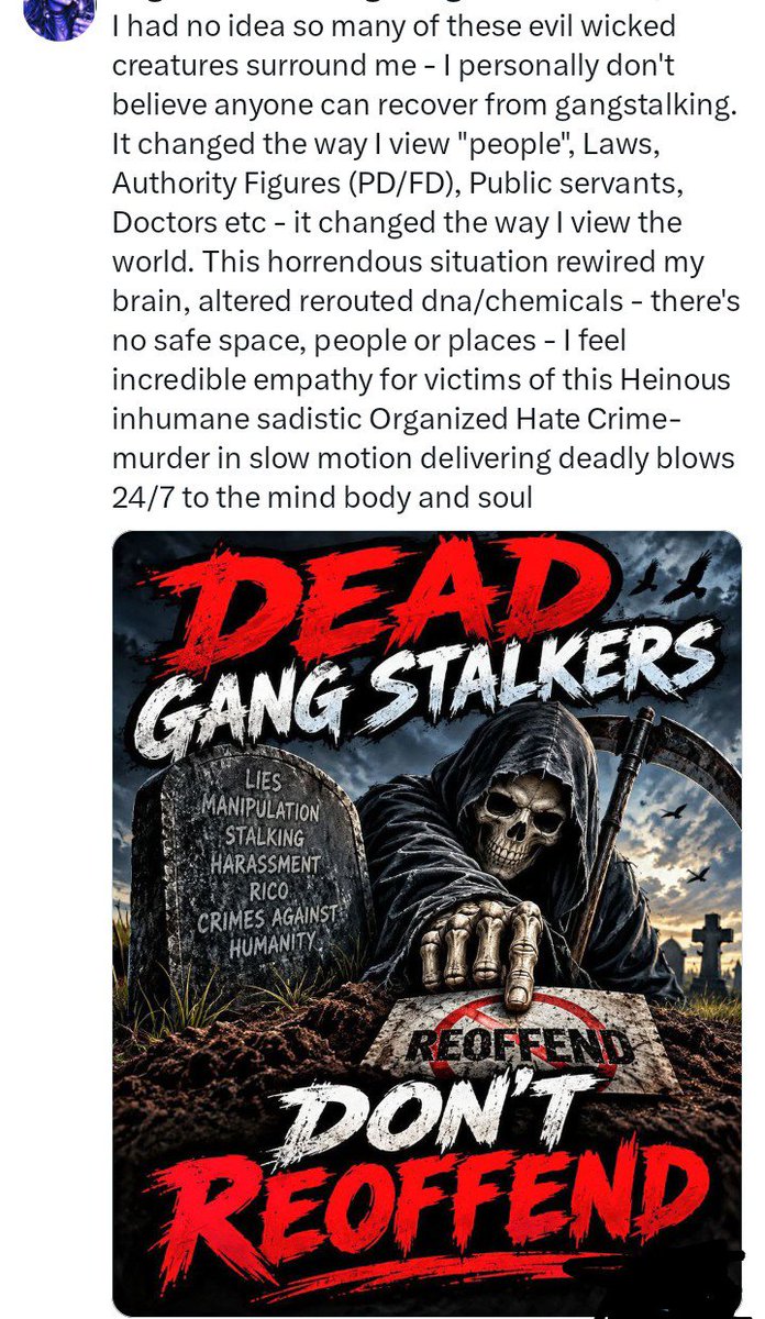 Pumpkin6672001's tweet photo. 10/1/26 (#1 of 3) - Organized Community Coordinated Proxy Stalking Trafficking Gangstalking FEDERAL Hate Crime- I could write a BOOK & it still wouldn't be able to explain the amount of violence & suffering I'm subjected to for the majority of my life due to GOVT Organized Stalking ! It is beyond inhumane & sadistic - I honestly truly do not understand how I'm still here, psychologically intact - I don't subscribe to "miracles" & whatever else Humans "praise" but I truly can not explain what I'm going through.. and FOR SO LONNG!!! ,non stop sabotage and Terrorism year after year after year it's been DECADES OF TORTURE VIOLENCE & DISPLACEMENT - (this post is being sent to drafts 4x so far, my phone is hacked & "they're" not allowing this particular upload - if it posts I'll be shocked)