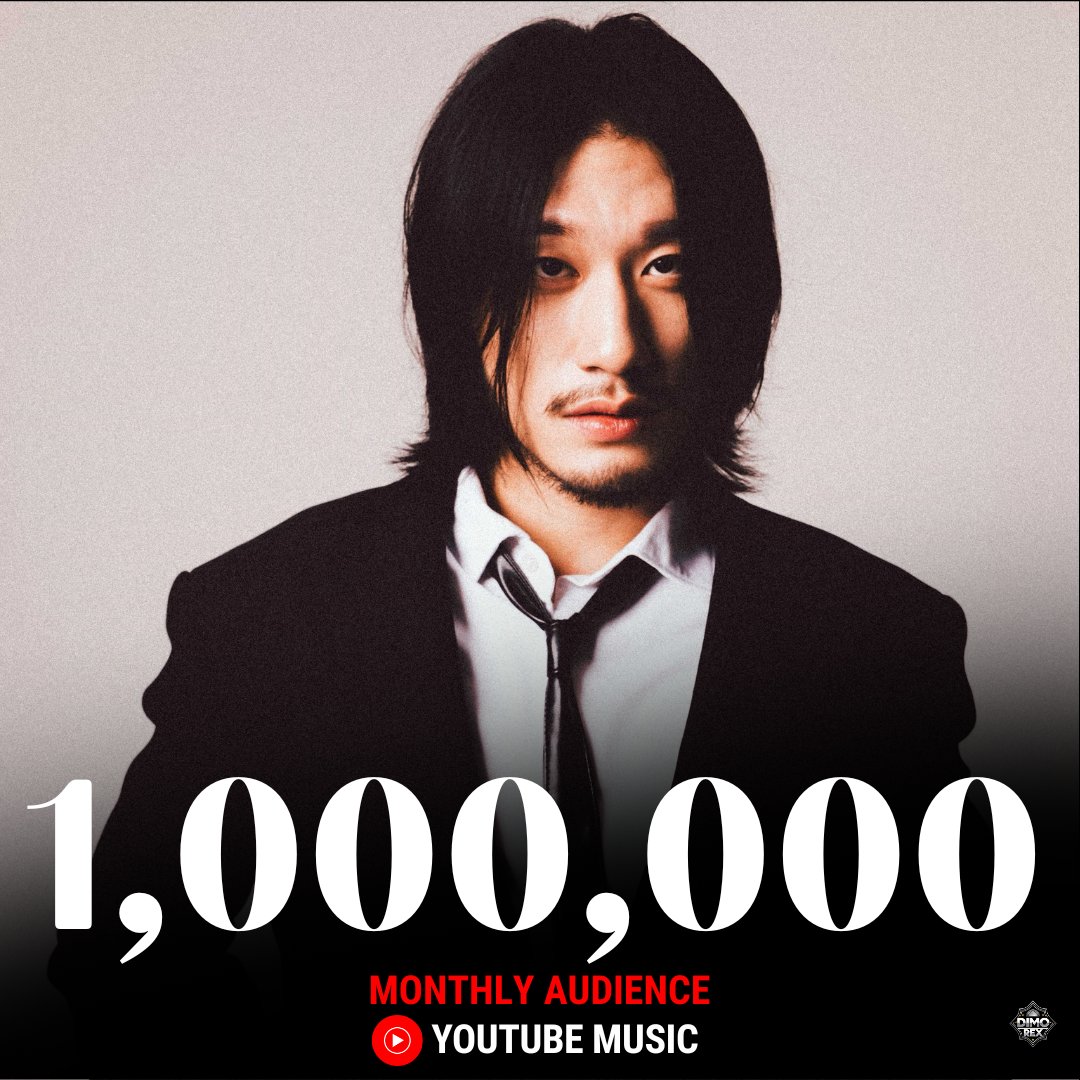 dimorexclub's tweet photo. DIMO REX just hit 1 MILLION monthly audience on YouTube Music!🥳🔥

That’s his HIGHEST monthly audience yet. Growth is real; momentum is crazy. 🚀

#디모렉스 #DIMOREX @_DIMOREX https://t.co/YYbd9vyY1W