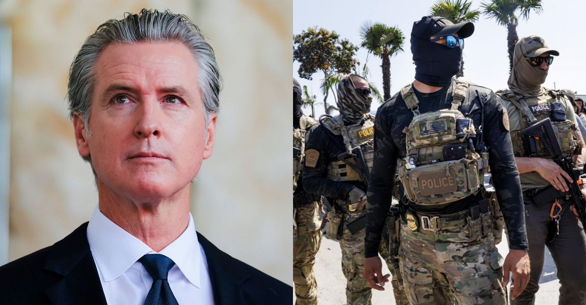 micah_erfan's tweet photo. HUGE: Gavin Newsom just signed a law letting Californians sue ICE agents who violate their constitutional rights.

Every blue state needs to do this. https://t.co/ALvJgRzBqj