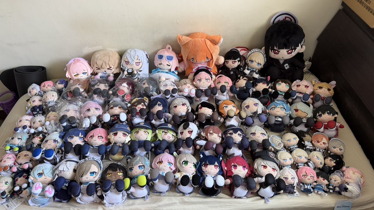 eliliouott's tweet photo. 我也就收集一年半而已
不知不覺就買這麼多了⋯⋯

#ブルアカぬいぬい部 https://t.co/BK6Ec1V0UO