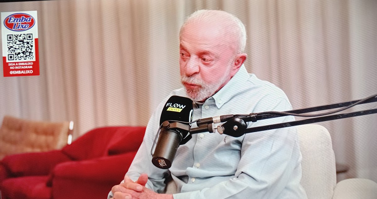 flama26's tweet photo. Igor: E o Banco Master? 
Lula: "Pô! Até o Luciano Huck tá no escândalo." https://t.co/KUsL0xwYl0