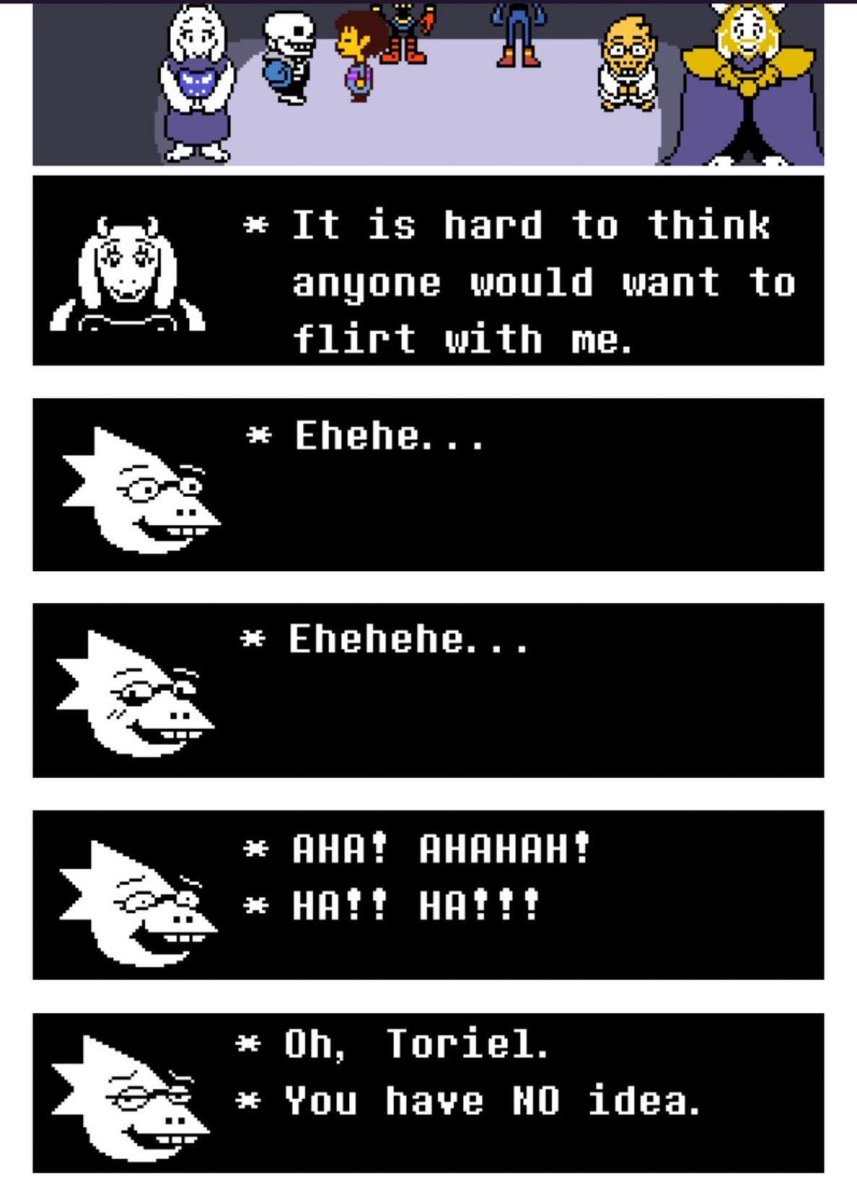 destitutionepap's tweet photo. You know damn well if she ain't like undyne she'd be trying to hit that https://t.co/Y9NKhvjNjt