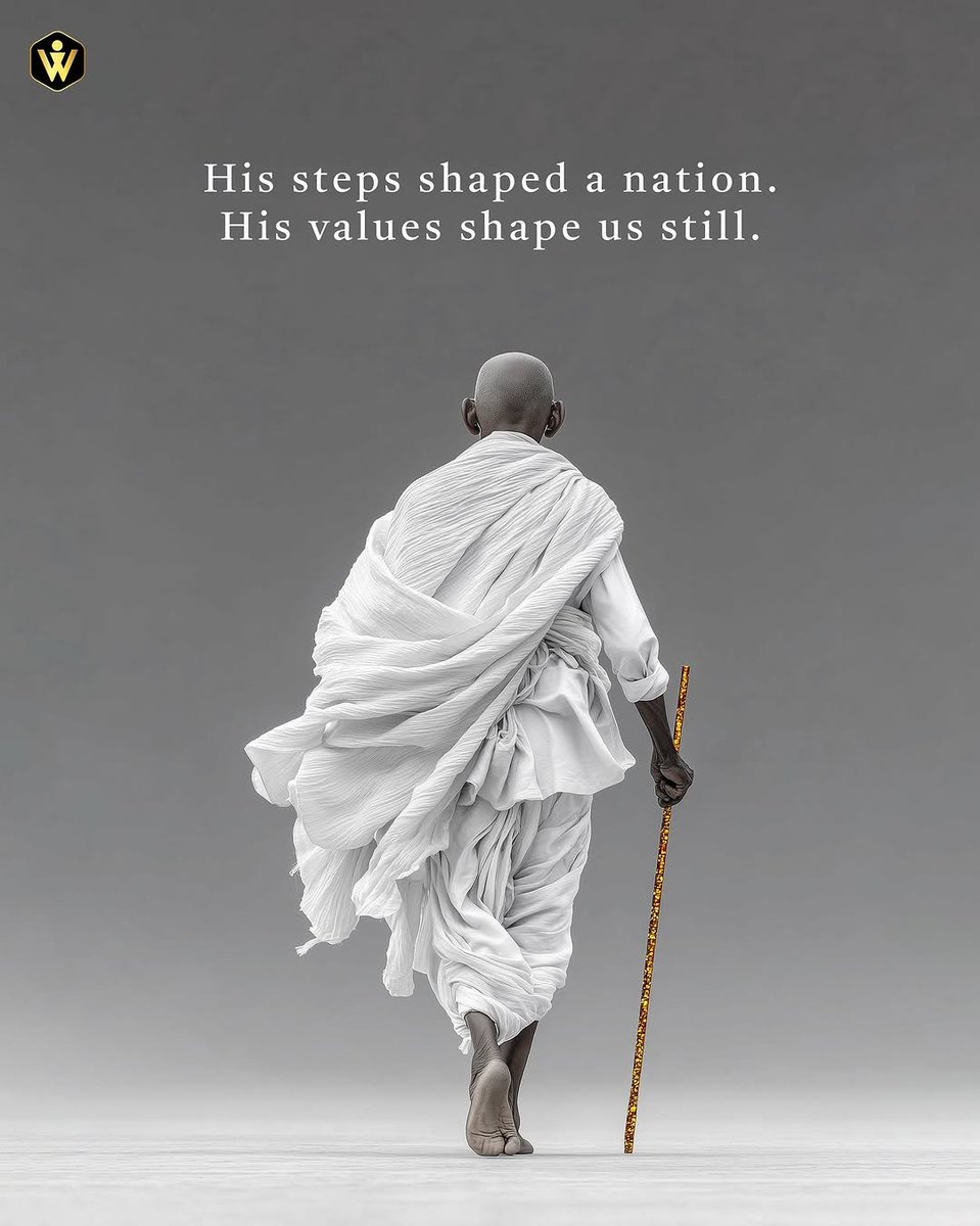 Er_Ajayshah's tweet photo. His steps shaped a nation. His values shape us still.. 

Gandhi jayanti #gandhijeyandhi https://t.co/cj3hwaY1pl