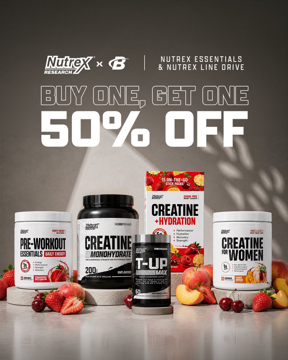 Bodybuildingcom's tweet photo. LAST CHANCE to get BOGOs and Line Drives on your fav supplements! https://t.co/l7pUkVHBrk https://t.co/49bN2LgbMz