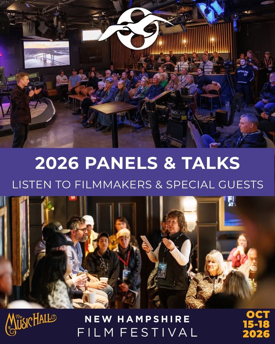 NHFF's tweet photo. We're TWO WEEKS AWAY from the 24th Annual New Hampshire Film Festival! Not only do we have over 100 exciting films to show you but we have six insightful panel discussions and talks with filmmakers &amp; special guests on the sched Oct 15-18. Learn more: https://t.co/QnmE7MI82g #nhff https://t.co/tHs6OSx2gK