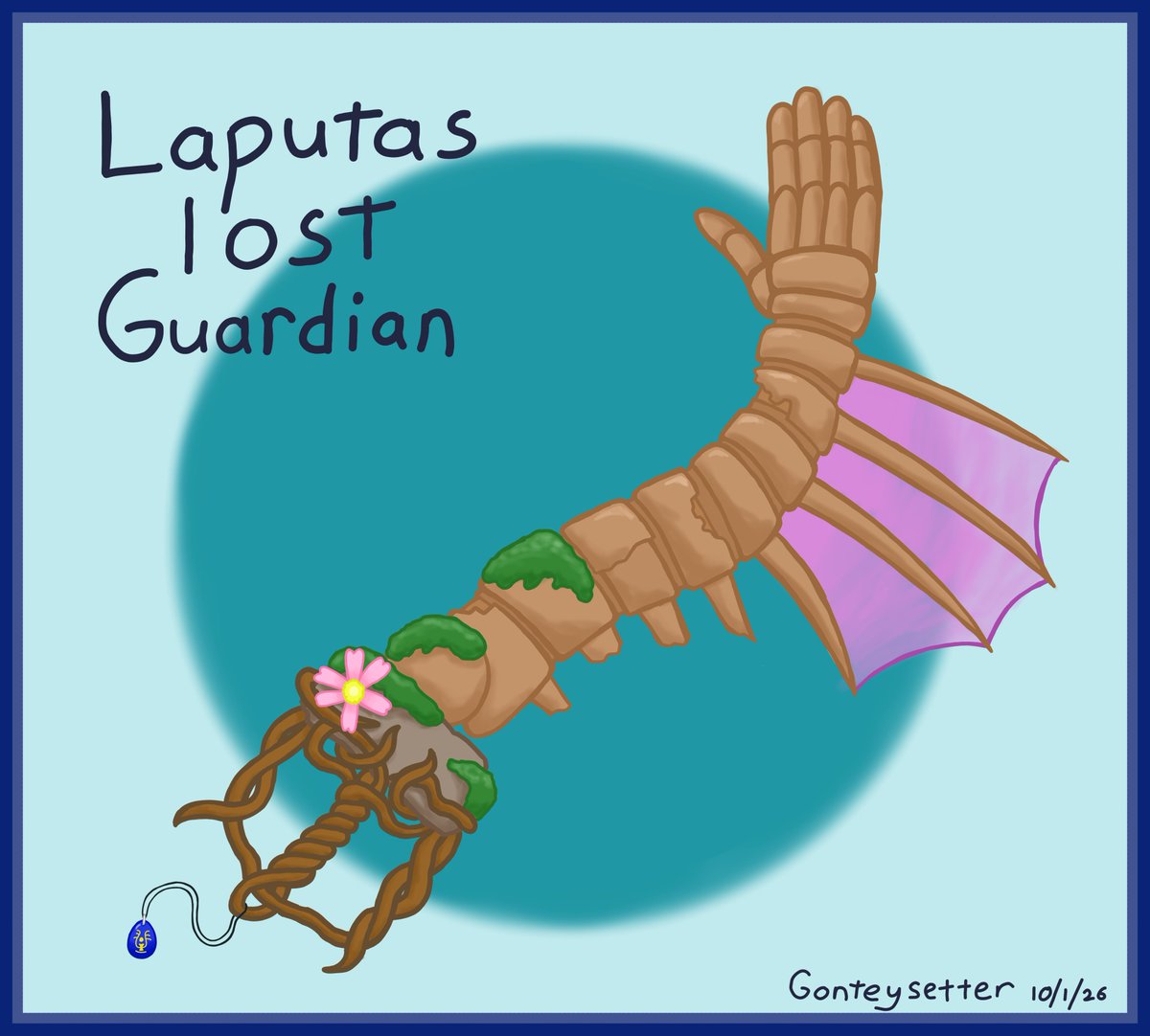 gonteysetter's tweet photo. Decided to design a Keyblade based on Castle in the Sky, I call it Laputas lost Guardian 

#Keyblade #Kingdomhearts #OC #digitalart #Castleinthesky #Gonteysetter #Originalkeyblade #StudioGhibli https://t.co/Dovwxixl5c