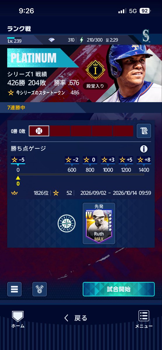 takuodaj's tweet photo. ランク戦今のとこ由伸が無双してくれてる
みんなの目が慣れる前に勝ち貯めせんとな！！

 #メジャスピ https://t.co/7bZKL2MzhK