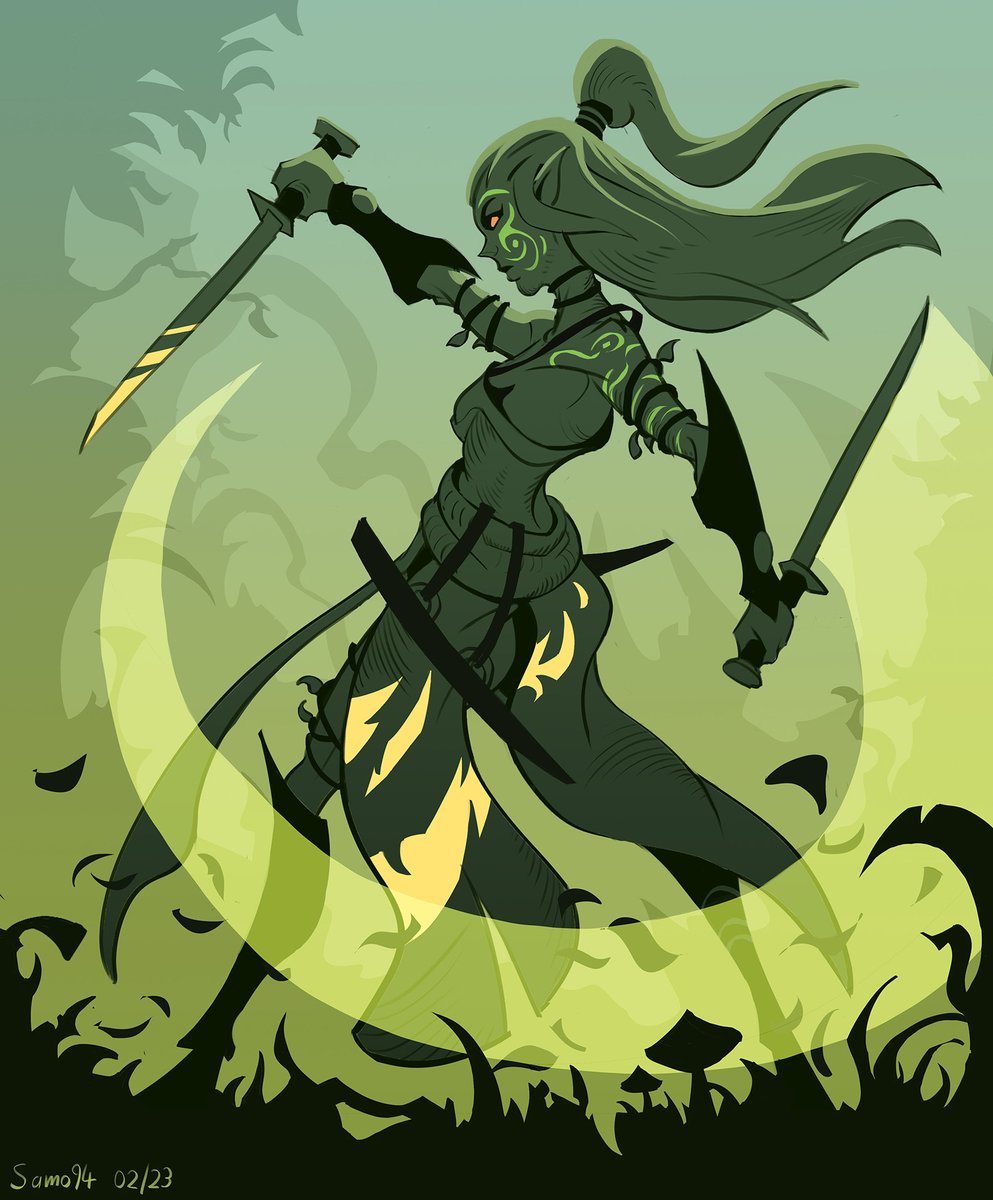 SamoArt94's tweet photo. Some fun Wood elf art I've done over the years, I love how dynamic and fluid they're in combat, and their lore was so cool to read about, I actually think I'm overdue to draw them again!

#warhammerfanart #warhammerfantasy #warhammerwoodelf #woodelffanart #warhammerwardancers #woodelves #warhammertotalwar #warhammertotalwarfanart