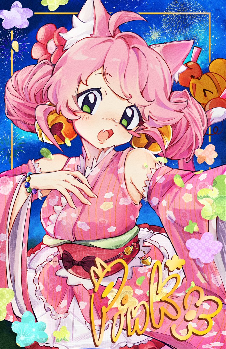 aaaaaaaaaa38801's tweet photo. Super summer festival idol style pink i drew for a stamp rally 🌸 https://t.co/IzYoZD9Q69