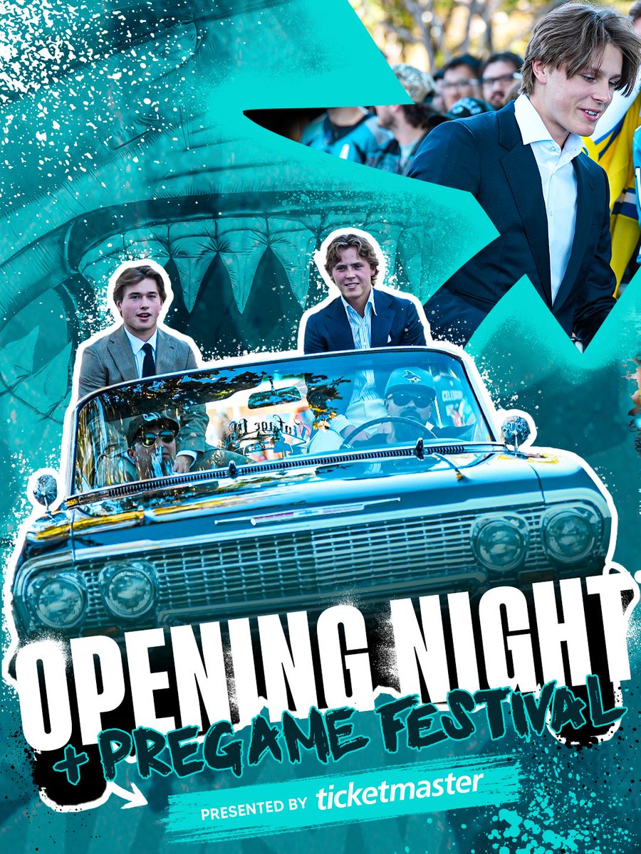 SanJoseSharks's tweet photo. Opening Night activities. 🥳 

#TurnItAllTeal | @Ticketmaster https://t.co/8DyWRJjXmH