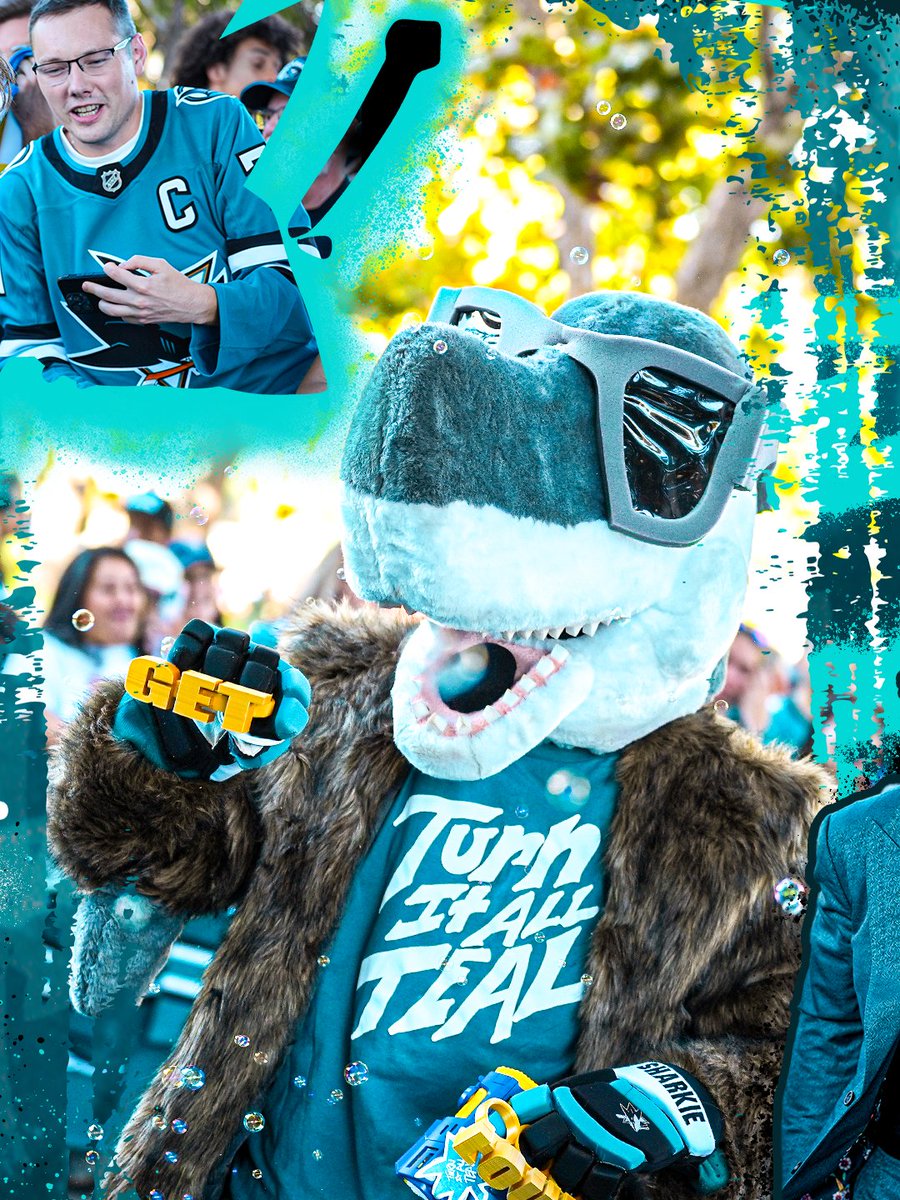 SanJoseSharks's tweet photo. Opening Night activities. 🥳 

#TurnItAllTeal | @Ticketmaster https://t.co/8DyWRJjXmH