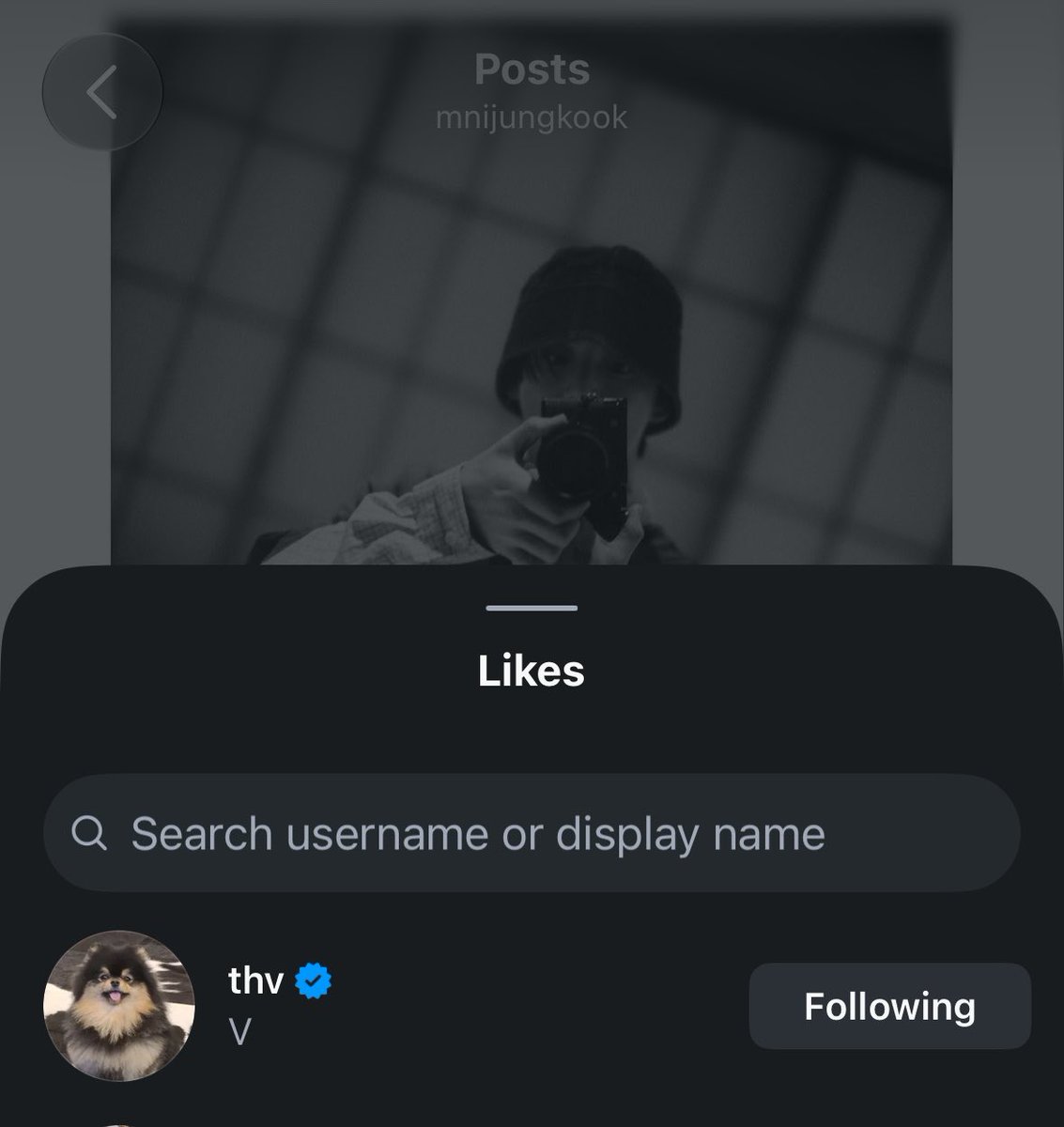 tkkslore's tweet photo. taehyung commented and liked jk’s instagram post🥹💗 https://t.co/HAMxq027Z7