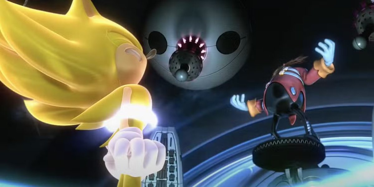 ikrystalcs's tweet photo. how the hell did Sonic get blitzed by Eggman's trap? 

I can't believe they nerfed him in speed and reaction time for the sake of "artificial conflict" and story progression :( 

This should NEVER have happened. Totally out of character for Sonic. https://t.co/UZYNKWAYaX
