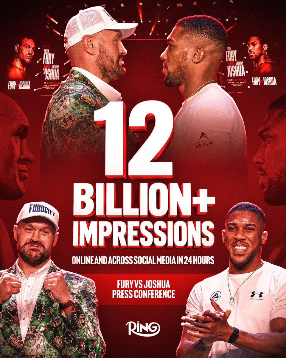 ringmagazine's tweet photo. FURY. JOSHUA.

The hype is real 🇬🇧

#FuryJoshua | Dec 11th | Live only on Netflix 🥊 https://t.co/QPUn4mWBtU