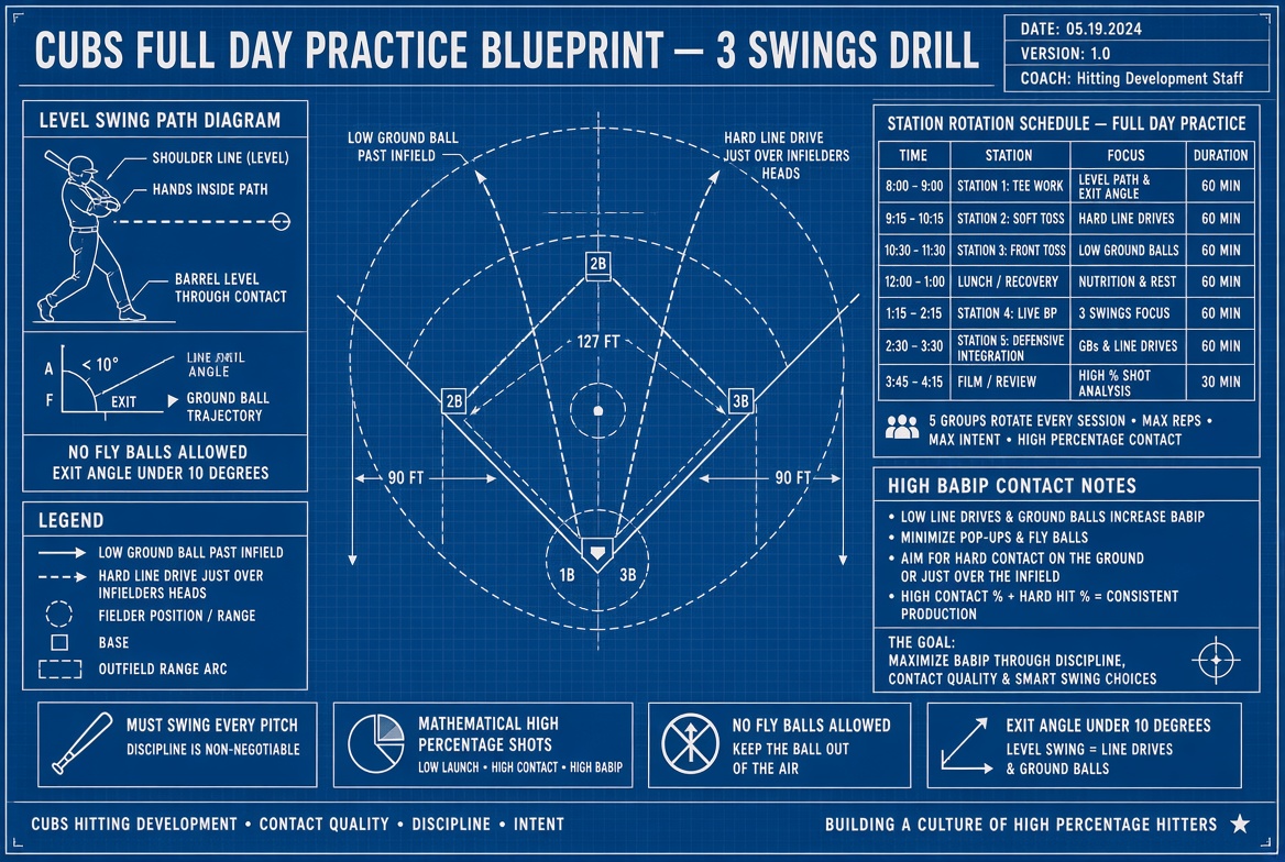 KrisKent4D's tweet photo. Cubs new simulation practice.
Point: get just past infield. No fly balls. Full roster rotation. 3 swings.
#Cubs #MLB @Cubs #practice @PCA4FC #2027Season
#InvisibleBorderlands
You just don’t read it.
You host it, solve it, practice it!
#SolvePuzzlesDaily https://t.co/iQP1Zrlrnb
