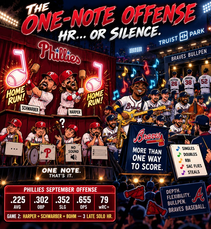 scoutsan815's tweet photo. NL WILD CARD GAME 3 ⚾️
PHI @ ATL | 8 ET / 5 PT
Nola 🆚 Braves Bullpen
No deep dive tonight as ATL is going with a bullpen game. https://t.co/mwkcR9KGr9