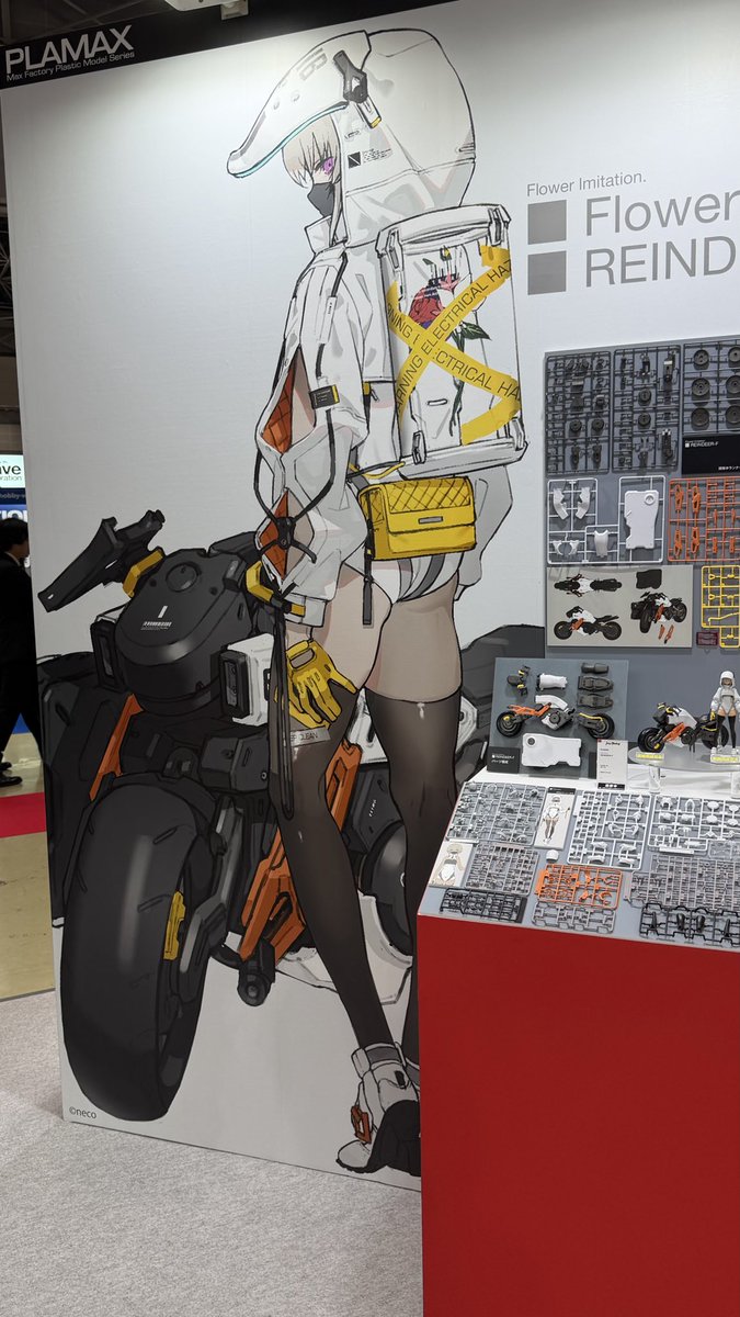 hobbystream's tweet photo. 再びマックスファクトリーさんのブースへ✨

静岡ホビーショーでチラ見せされていた「Flower」がこちら！
ついつい足を止めて見てしまいますね👀

#マックスファクトリー #Flower https://t.co/CnuetsfGsj
