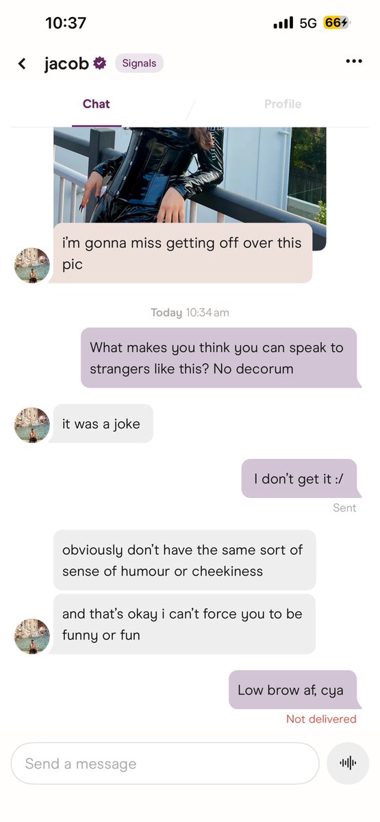 jizzyslutledge's tweet photo. Wake up guys a man just told me I’m not funny 🫩 https://t.co/VXKUKh4GVl
