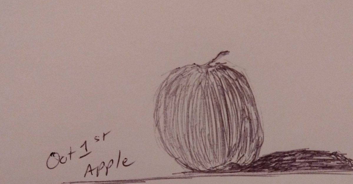 SweetNoteVA's tweet photo. My first Inktober! #inktober #inktober2026 #inktober2026apple https://t.co/gjI7nCJLjK