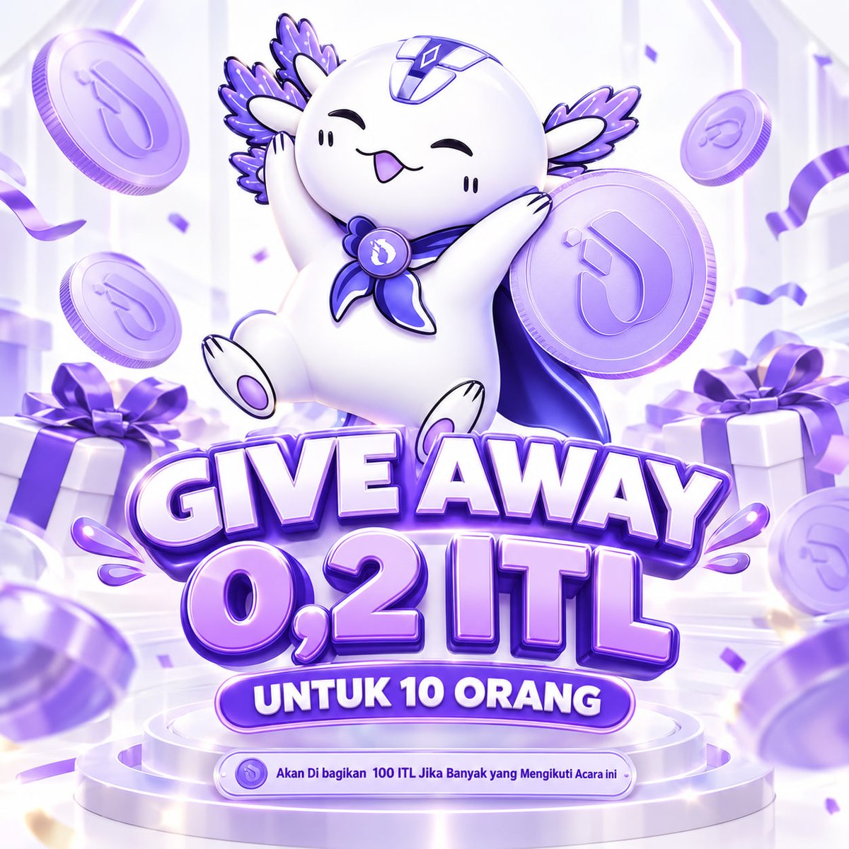 interlinklabsid's tweet photo. 🎁 GIVEAWAY 0,2 ITL UNTUK 10 ORANG! 💜

Saatnya ikut meramaikan Giveaway bersama komunitas! 🚀

Cara ikut:
1️⃣ Tulis Address Wallet ITL kamu di kolom komentar.
2️⃣ Tag 3 teman kamu untuk ikut berpartisipasi.
3️⃣ Posting ulang (Repost) postingan Giveaway ini. 🔄
4️⃣ Pastikan mengikuti seluruh ketentuan agar partisipasimu tercatat.

🎉 Hadiah: 0,2 ITL untuk 10 orang terpilih.

📌 Catatan: Jika antusiasme dan jumlah peserta tinggi, akan dibagikan total 100 ITL kepada komunitas! 🔥

Yuk, jangan lewatkan kesempatan ini.

Komentar sekarang + Tag 3 teman + Repost! 💜

#InterLink #ITLG #ITL #Giveaway #CryptoCommunity #Web3