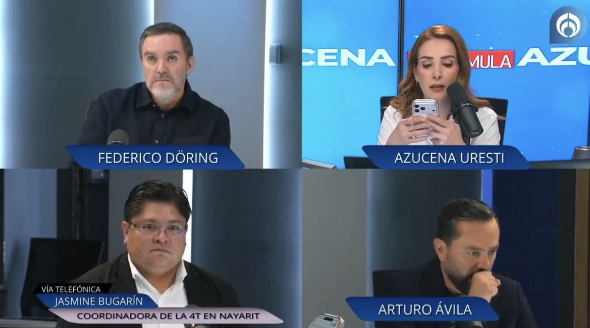 _VicenteSerrano's tweet photo. En menos de 24 horas, @JasminBugarin, estuvo en los espacios de achichincles que apenas ayer @lopezobrador_ denunciaba.

Creo que la coordinadora de la defensa de la transformación y la soberanía nacional no vió ni escuchó al líder de ese movimiento que ya representa en Nayarit. https://t.co/zGnaxcjX9Z