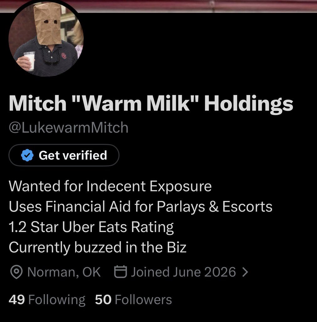 LukewarmMitch's tweet photo. 50 FOLLOWERS THANK YOU BURNERVERSE❤️ https://t.co/EsDDxid7zM