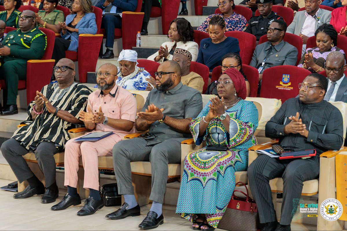 CSAGhana's tweet photo. The Cyber Security Authority has officially launched the 2026 National Cybersecurity Awareness Month. Here are some highlights from the event.
#NCSAM2026 #BuildingDigitalTrust #OctoberIsNCSAM https://t.co/cCvFNpDVIi