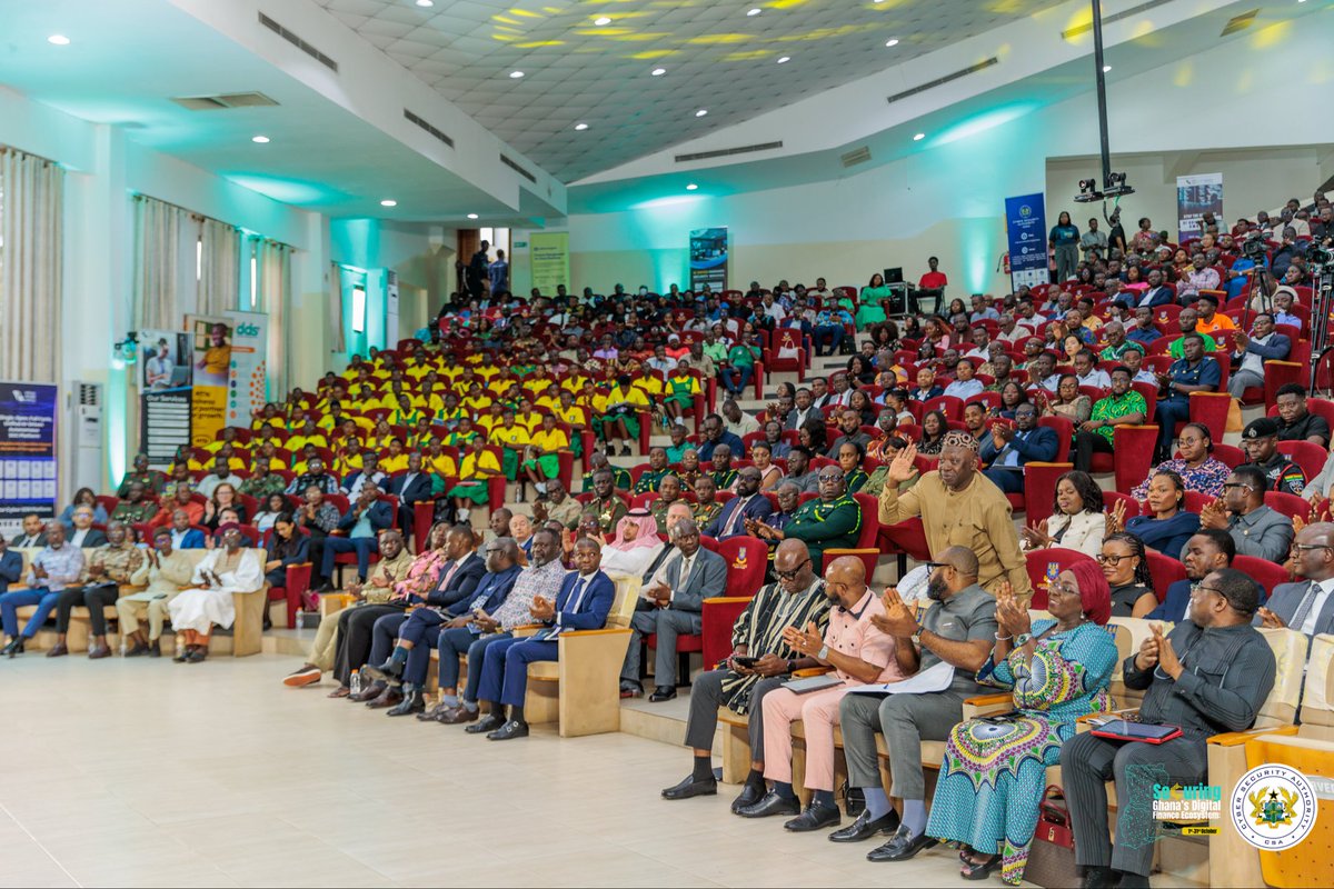 CSAGhana's tweet photo. The Cyber Security Authority has officially launched the 2026 National Cybersecurity Awareness Month. Here are some highlights from the event.
#NCSAM2026 #BuildingDigitalTrust #OctoberIsNCSAM https://t.co/cCvFNpDVIi