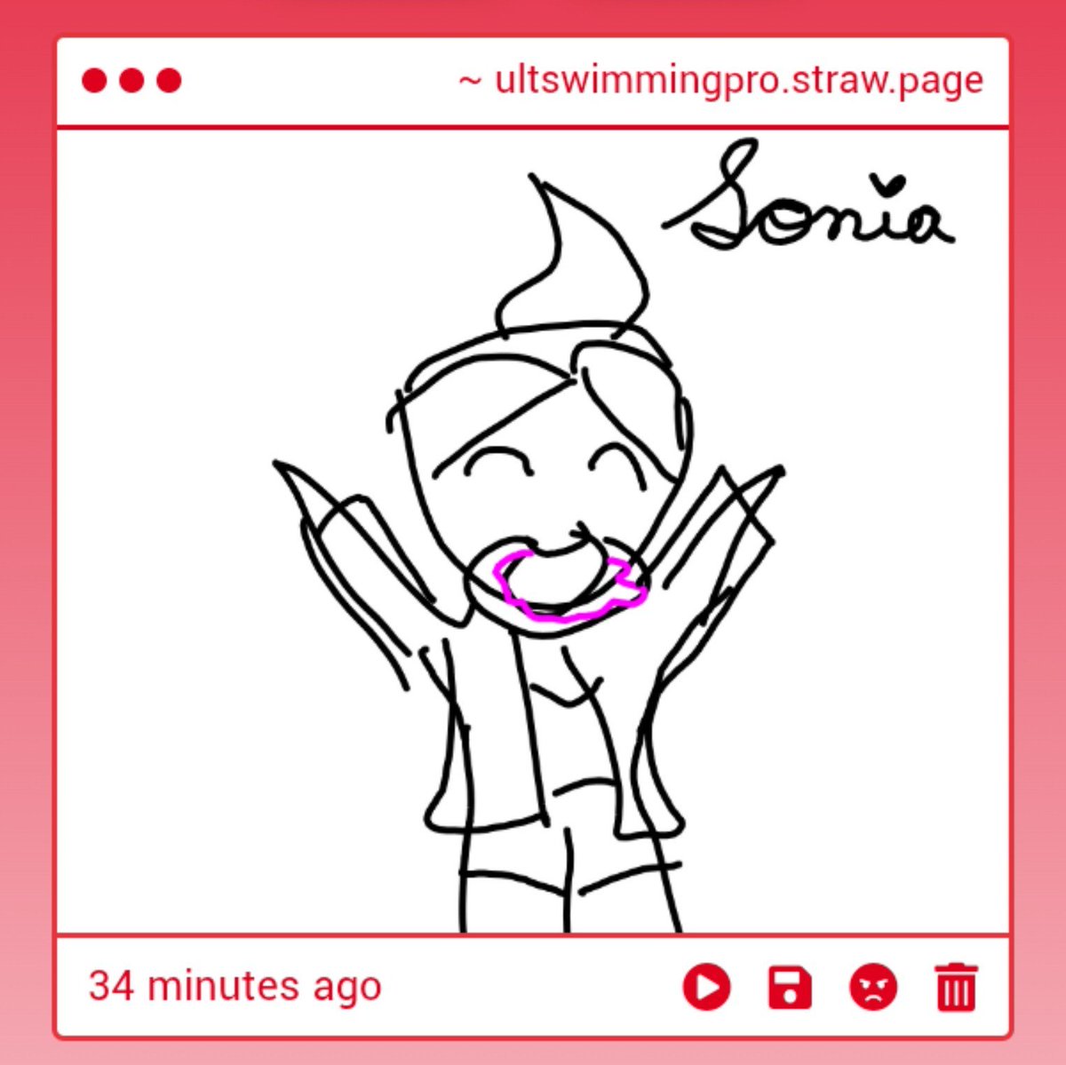 shslswimmingpro's tweet photo. AWWW you drew me so cuteee!!! you’re the BEST, ms. sonia! (⁠≧⁠▽⁠≦⁠) https://t.co/8qFxScmYp8