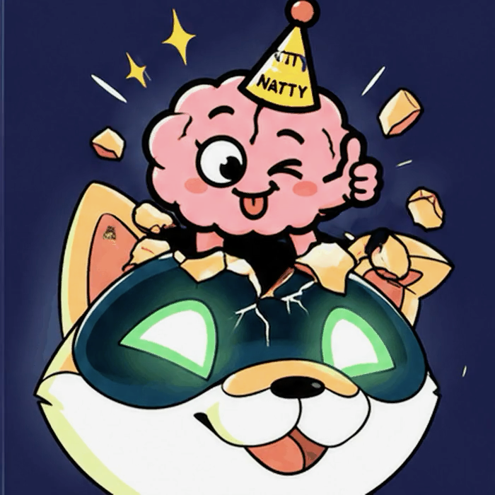 NattyStupidity's tweet photo. natural stupidity just broke out of the artificial one.

$NATTY is paired with $AI, so every trade walks past the smartest dog on robinhood chain and comes out dumber.

brain check: lvl 3, 89 holders. 11 more and the glasses go back on.

natural stupidity undefeated https://t.co/3Gne5o79BN