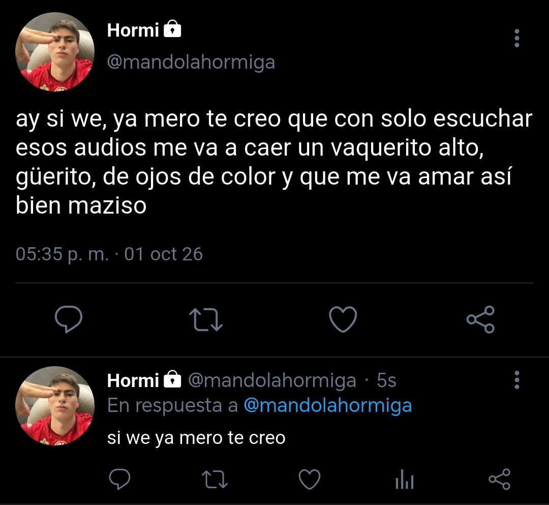 actualiza_elau's tweet photo. ᨳଓ Audios Subliminales 𝜗ৎ — au #brimiga #teobed

Donde 🦁 descubre los famosos audios subliminales de amor en tiktok y se lo termina contando a su mejor amigo 

O

Donde 🦁 y 🐜 se hacen una playlist en forma de mame sin saber lo efectivo que iba a ser para ellos https://t.co/MBLkWEO2vt