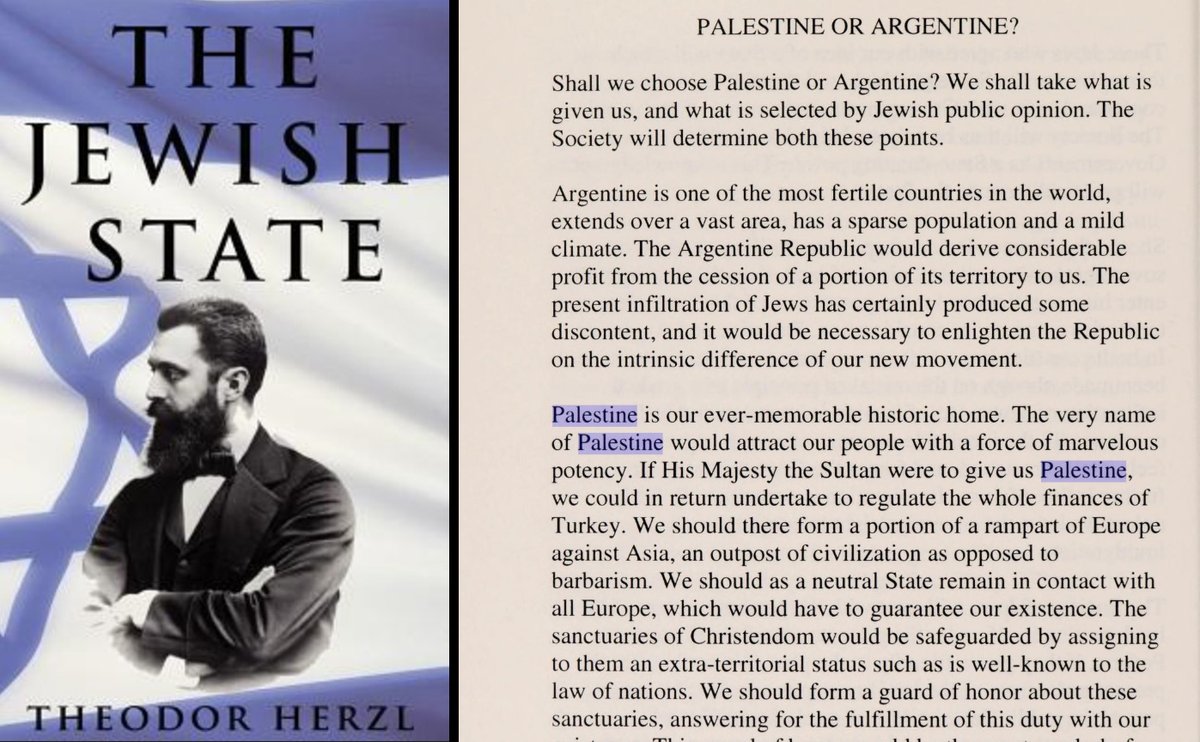 JoeyFaust13's tweet photo. @RubinReport if Palestine never existed, then why did the founded of Zionism mention it by name several times in his book?
you better kvetch harder, juden https://t.co/n8TLlCZGXM