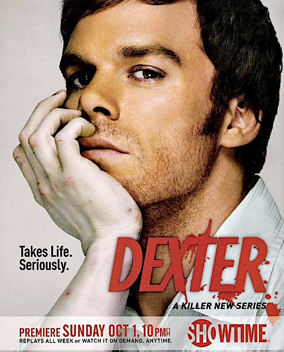 RetroNewsNow's tweet photo. 📺DEBUT: ‘Dexter’ starring Michael C. Hall premiered 20 years ago, October 1, 2006, on Showtime https://t.co/h8d79H5Afw