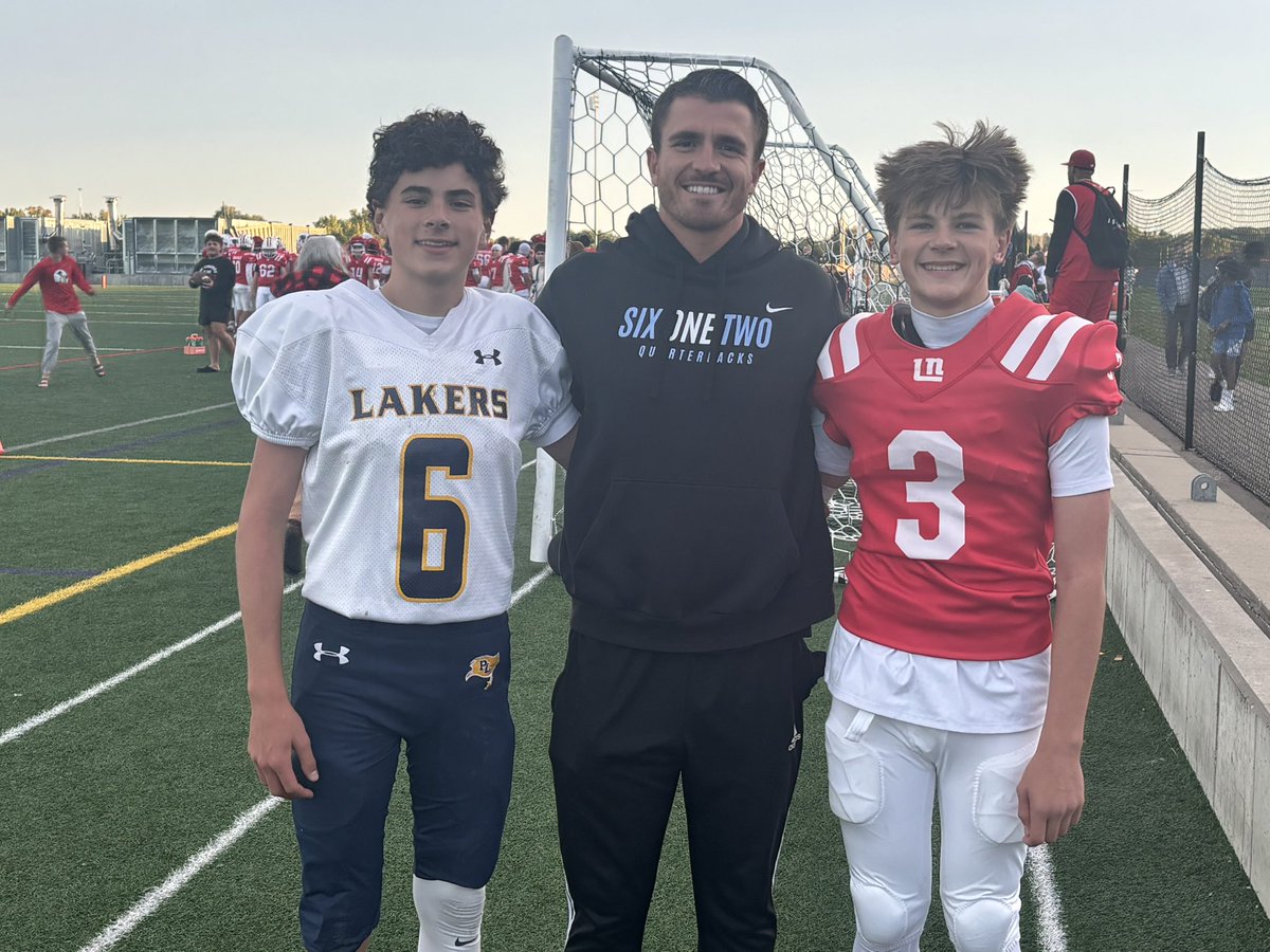 612Qs's tweet photo. What a show! Nolan Phillips and Owen Daly were slinging it tonight. Tons of touchdowns and a fun one to watch! Good luck the rest of the season, boys! 🙌

#612Qs🎯 // #OTM https://t.co/T7eDKniqVn