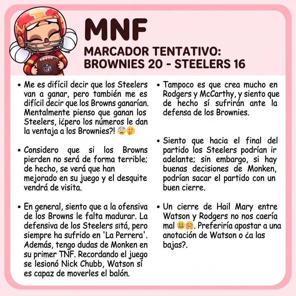 AbuelitaNFL's tweet photo. Ya para que pero bueno, lo que había visto del TNF https://t.co/uiizc20m2N