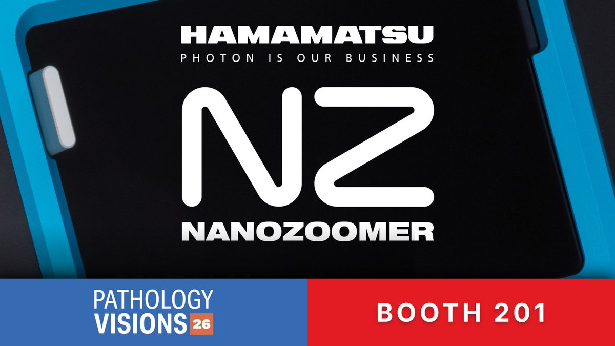 dpatweet's tweet photo. Thank you to our Diamond Partner @HamamatsuPhoton!

Heading to #PathVisions26? Stop by Hamamatsu NanoZoomer at Booth #201 to explore #DigitalPathology solutions designed for scalable workflows and tomorrow's innovations. See you in San Diego, Oct. 16–18! https://t.co/iUSqwcZTXt