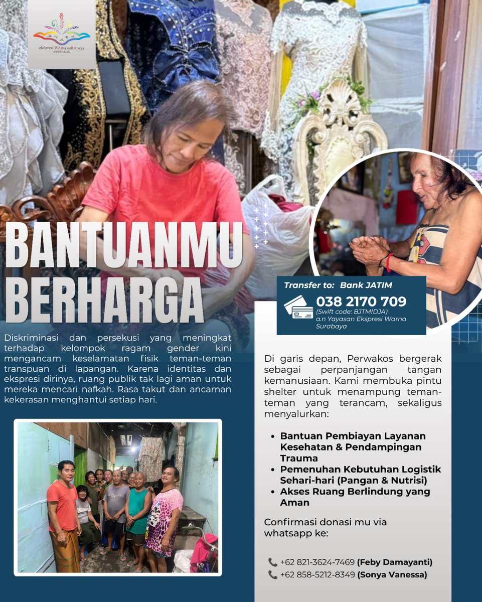 WaderMelony's tweet photo. My queer oomf please take consideration in helping elderly transwomen in Indonesian (perwakos) 😊 even 1$ equal to high currency here !! https://t.co/nl1rLleU9t