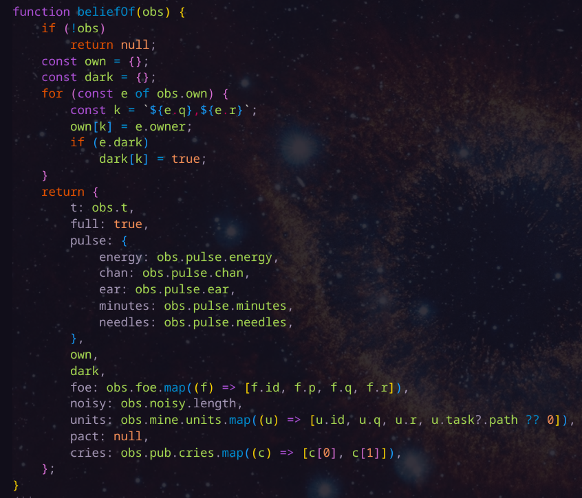 w_wander_r's tweet photo. Shifted gears real fast this week.

Spoke UI all day at work, but spent the night building bot strategies in JS/TypeScript for Stage 2 of the hackathon!

My bot is officially hitting the arena soon to face off against other players. Wish me luck! 🏆 https://t.co/UyaOufRH8F
