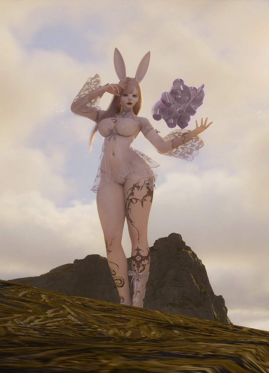stoopidmina's tweet photo. 🐇just two bunnies watching the sunset :3c
#Aion2 https://t.co/TGJ6BNidL8