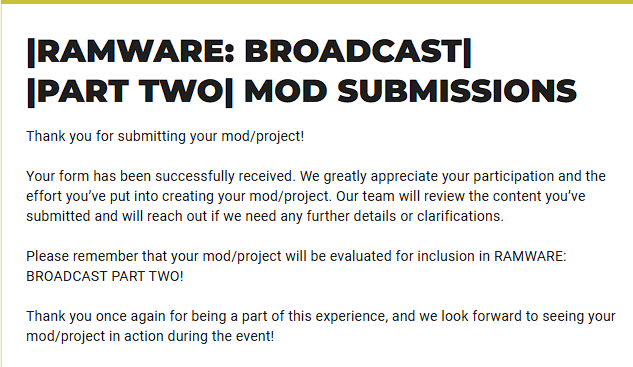 RerunJSaBDX's tweet photo. After countless days of waiting, Rerun JSaB DX Mix has finally submitted their form for the Ramware Broadcast. https://t.co/jer9tWPdHT