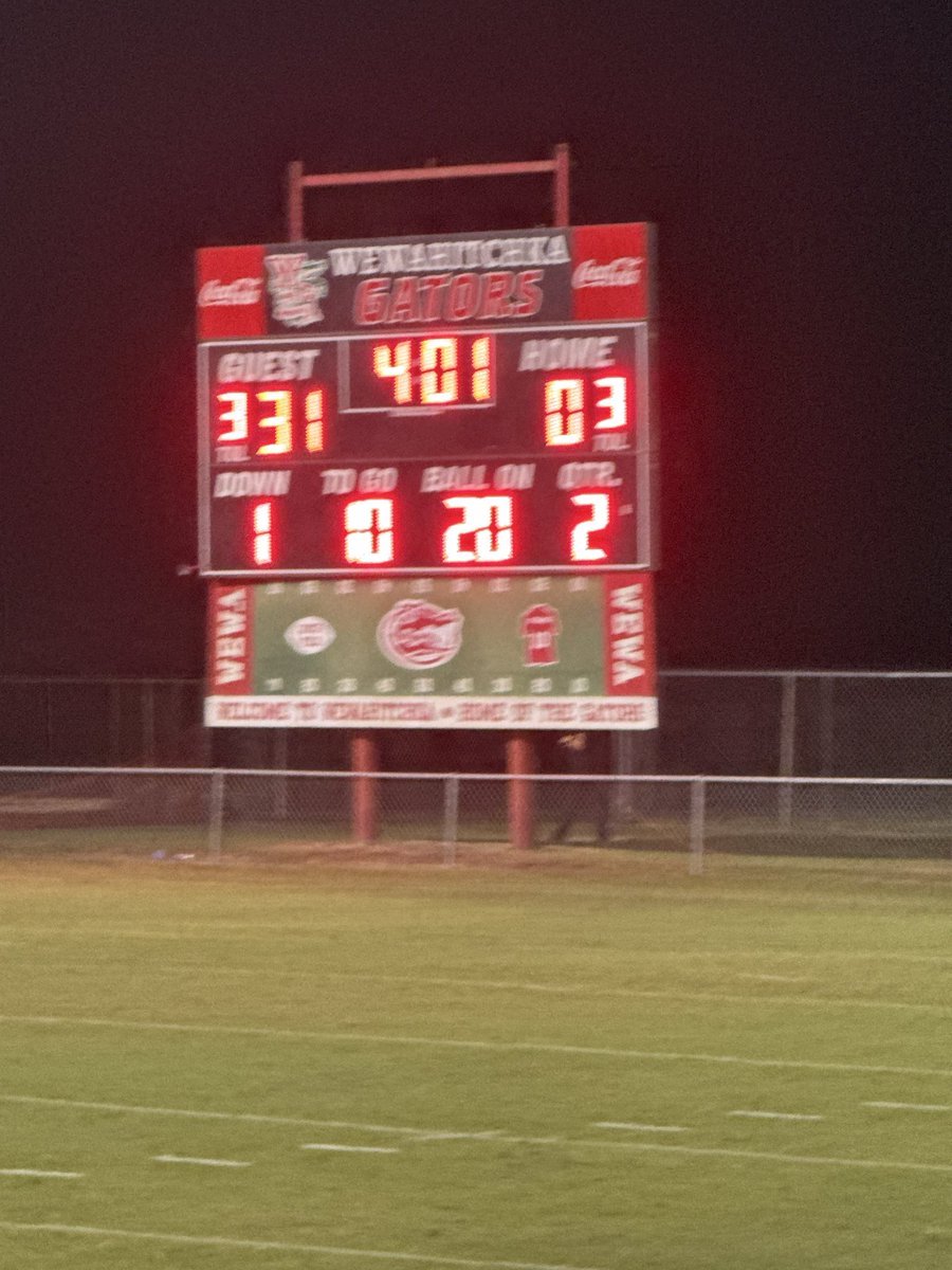 JoeyJCycle's tweet photo. @AdebanjiPCSport @AlisonPosey14 @ScottRossman7 @dvegalive @bigbendpreps @FlaHSFootball @4quartersonline  Game is over in Wewa. Liberty County 31 Wewa 0. https://t.co/6xc75J5Ntx