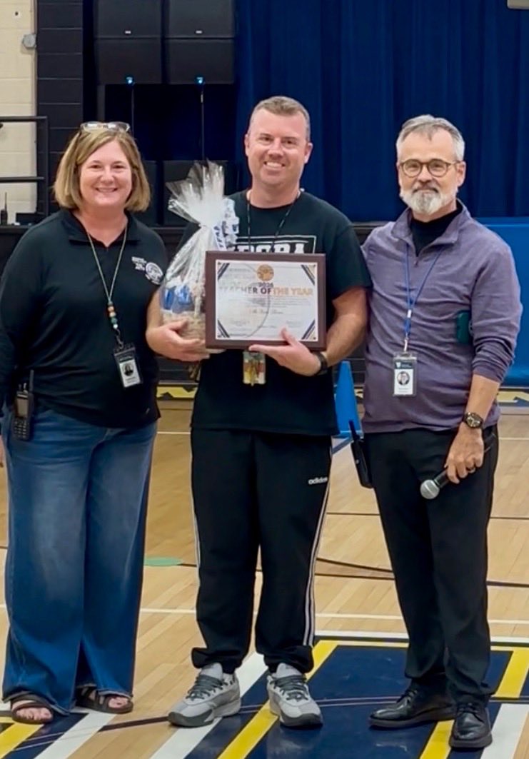mrsjgehrke's tweet photo. A huge congratulations to Mr. Thomas, our 2026-27 TFAA Teacher of the Year! Thank you for the difference you make every day through your leadership, commitment, and care for students. We are proud to celebrate you! #theHeARTofExcellence @TFAA_Rams https://t.co/hPT2nTyA7N