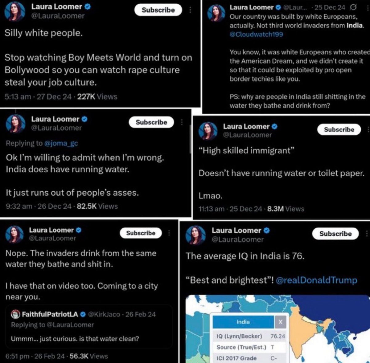 TruthPartisan's tweet photo. @LauraLoomer I wonder how much you have been paid to 'love' India because you sure didn't before that trip. https://t.co/hOaZeeJen0