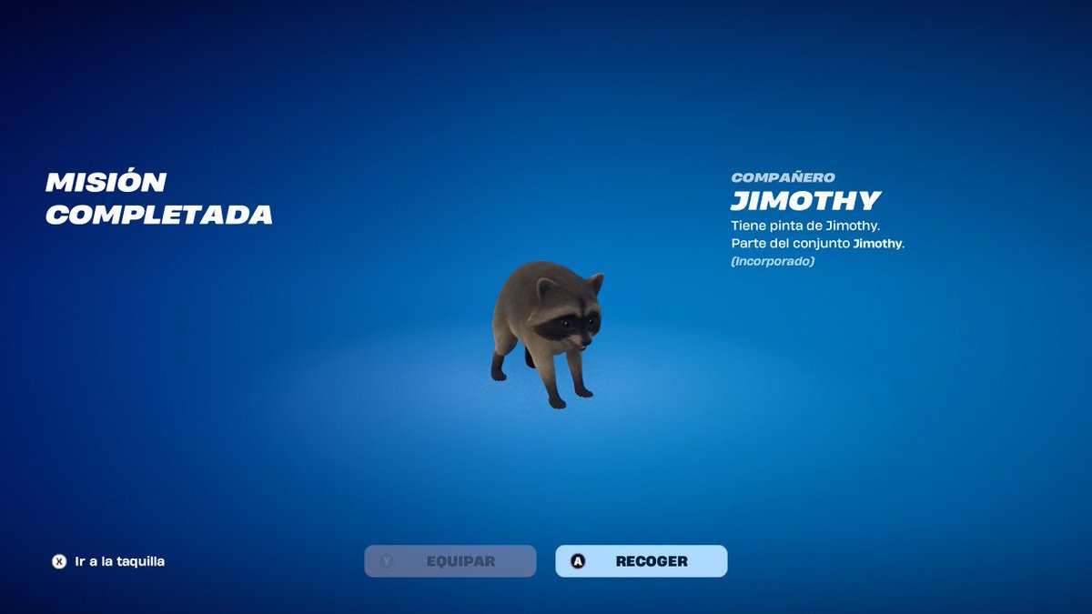 FabianElChef's tweet photo. Por fin conseguí mi nuestro Mapache de Mascota que conseguí El Espíritu de Mapache #Fortnite https://t.co/lccrFFD0q2