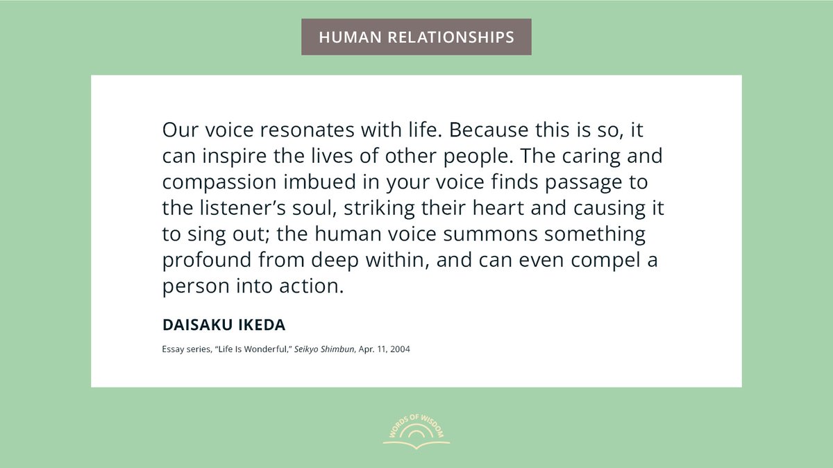 daisakuikeda_of's tweet photo. For more quotes, head to: https://t.co/w8bf5ZURsk

#Encouragement #Connection #DaisakuIkedaQuotes #PeaceThroughDialogue https://t.co/nweePz8sKB