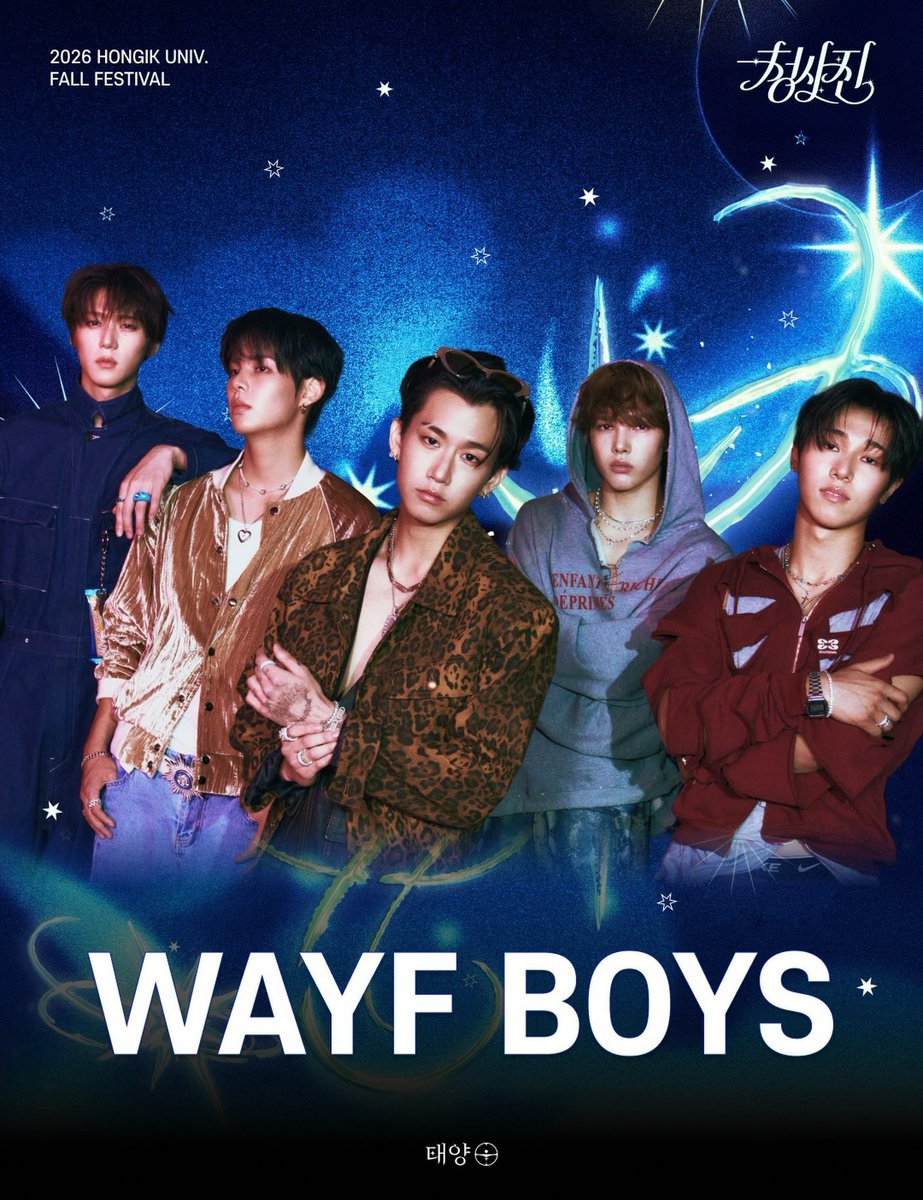 WAYFBOYSBRASIL's tweet photo. [🗓️] WAYFBOYS foi confirmado para se apresentar no HONGIK FALL FESTIVAL no dia 07 de outubro! 

#WAYFBOYS @wayfboys https://t.co/qXSDntHuhh