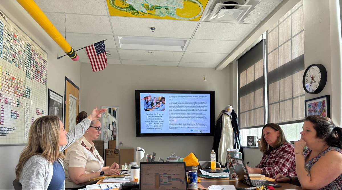 LCHS1954's tweet photo. Our Admin CLT took time to calibrate feedback using our new CLT Learning Walk document—aligning our observations and strengthening the support we provide to our teams. Continuous learning starts with us! @LCPSOfficial https://t.co/dnJ8UdxdJv