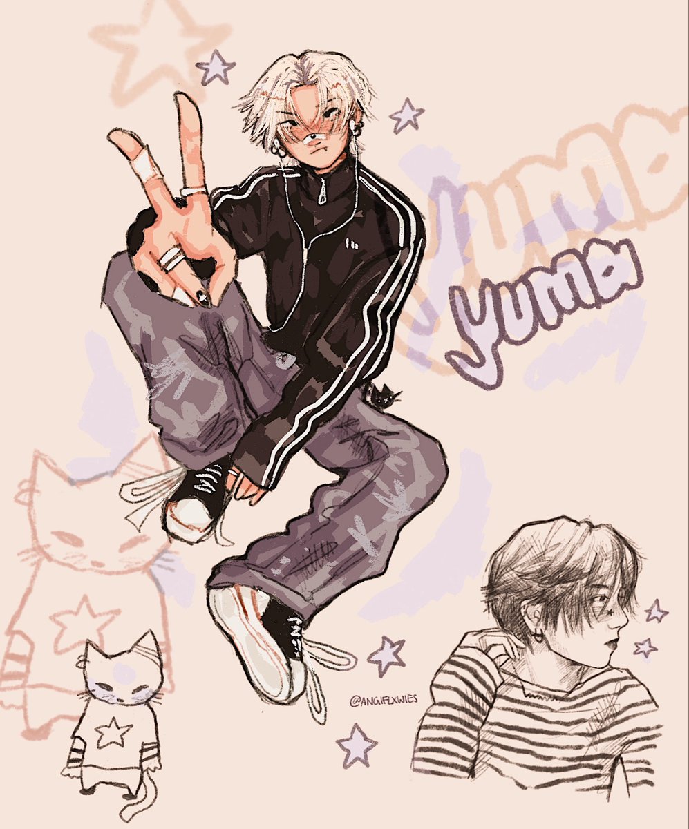 angiflxwies's tweet photo. yuma sketches 🐈‍⬛

#andteam #yuma #fanart https://t.co/NwpJoJYFmT