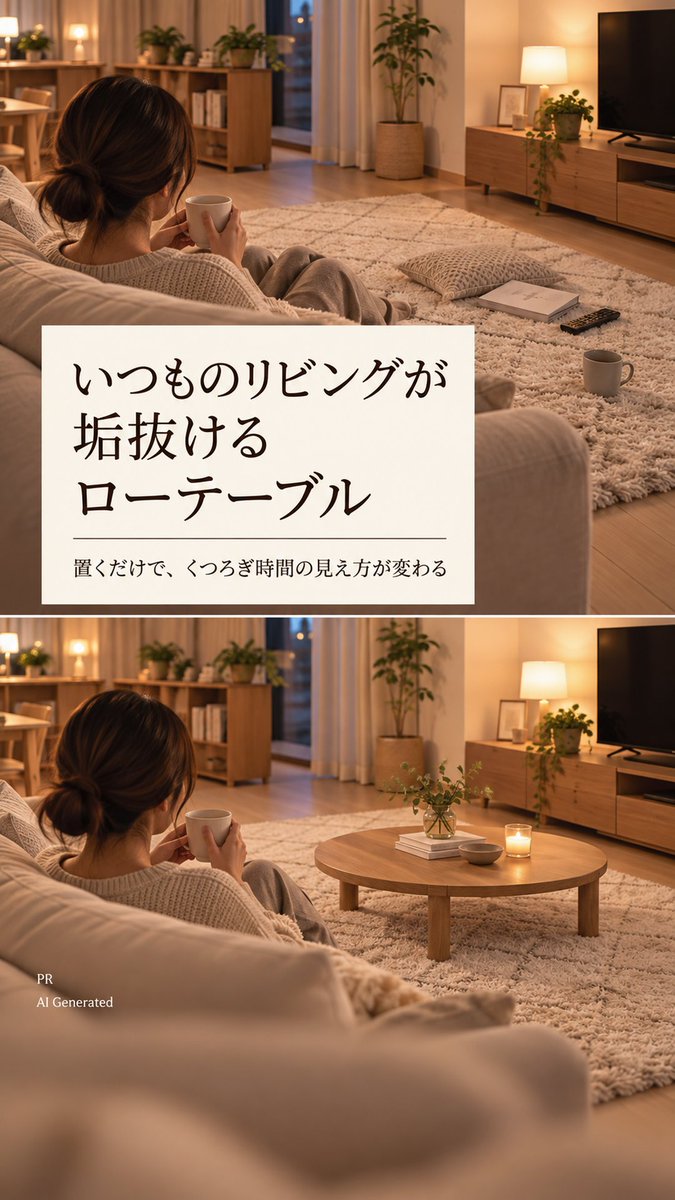 popochannyan's tweet photo. ダイニングの雰囲気をがらっと変えたくて、可愛い丸テーブルを厳選したよ(pr)
角がないからお部屋に圧迫感がなくて、みんなの顔が見えるから会話も自然と弾むんだよね😊✨ おうちカフェ気分でゆっくり過ごしたい朝食や、友達とのランチタイムにもぴったり☕️💕