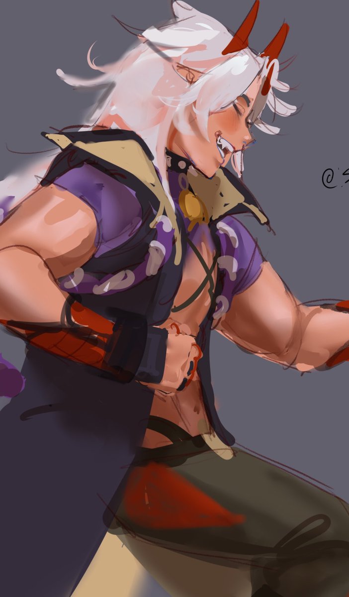 suzapallito's tweet photo. Old sketch of #itto dancing with #Kokomi for no reason in particular other than I want to see them dancing. https://t.co/4Dx403lCVR
